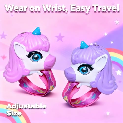 Image of Walkie Talkies for Kids, 2 Pack - Wrist Watch Kids Walkie Talkies, Magical Pony Toddler Walkie-Talkie Toys, 2-Way Radios with Clear Sound, Ideal Gift for Girls & Boys Ages 3-12