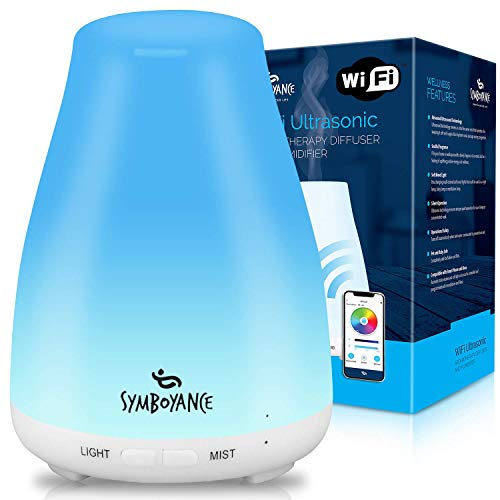 SYMBOYANCE Essential Oil Diffuser - Diffusers for Essential Oils – Air Purifier – Smart Diffuser, Humidifer - Works With Alexa & Google Home