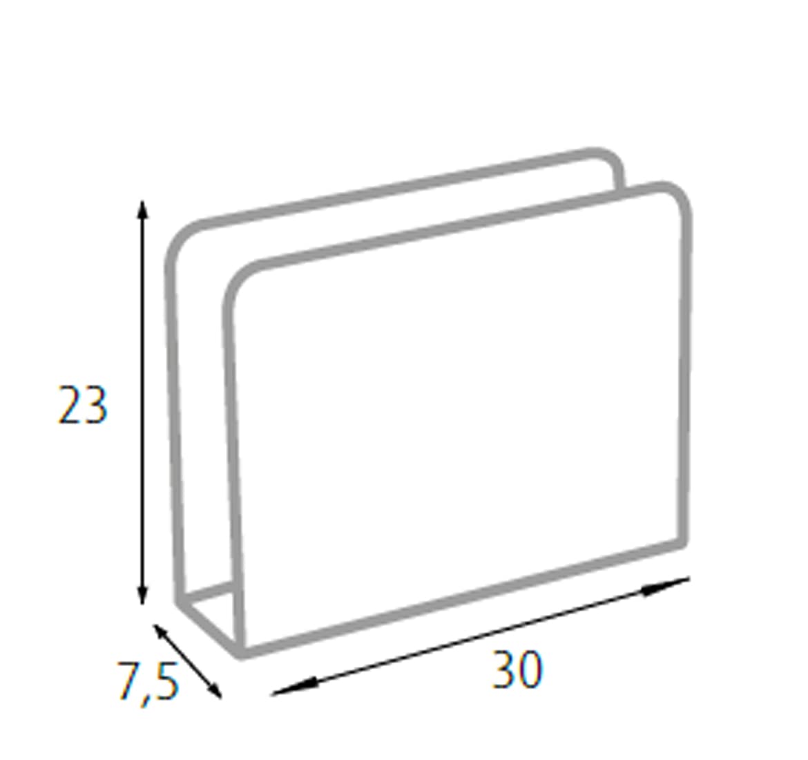 King Collection P1817185 Portariviste Buterflies, Bianco, 30x8x23 cm