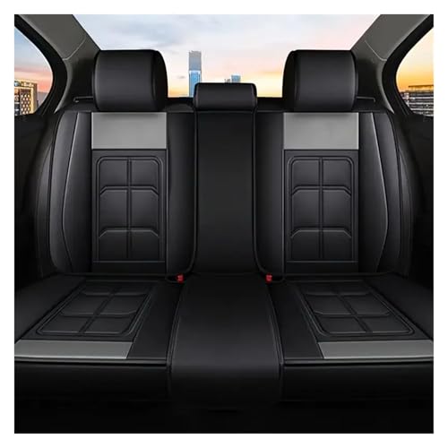 Fundas asiento coche de piel sintética gris fáciles de limpiar con acolchado duradero