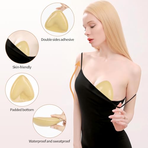 Double Sided Sticky Bra Inserts Push Up Ultra Boost Inserts Bra Pads Strapless Lift Bra Padding for Women2