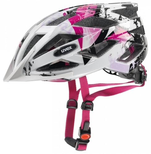 uvex air Wing - Leichter Allround-Helm für Damen und Herren - individuelle Größenanpassung - White-pink - 56-60 cm