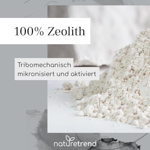naturetrend Zeolith Pulver 1,3kg - Naturrein mit 94% in Premium-Qualität - Extra fein gemahlen, Reines & naturbelassenes Vulkangestein