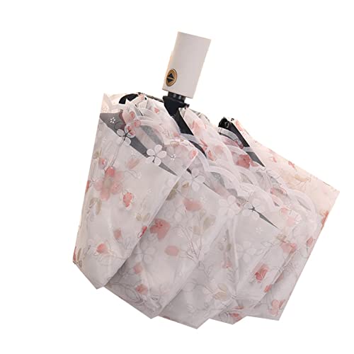 自動開閉 折りたたみ傘 耐風撥水 晴雨兼用 レディース レース 花柄 おしゃれ 日傘 紫外線遮断 ショート日傘 折りたたみ 完全遮光 28cm 遮熱 自動開閉式- UVカット 涼しい 晴雨兼用傘 耐風撥水 刺繍 エレガント 上品 彼女へプレゼント 傘