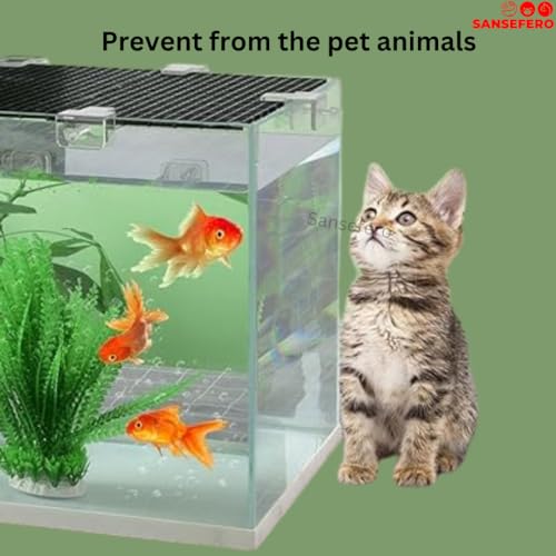 Image of SANSEFERO Premier Plants Aquarium Fish Tank Glass Cover Clip Support Holder Top Cover Adjustable Anti-Escape Holder For Fish Tank ( 6 Pieces)