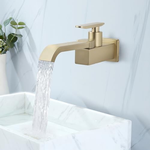 Robinet cascade lavabo salle de bain noir rotatif eau froide unique
