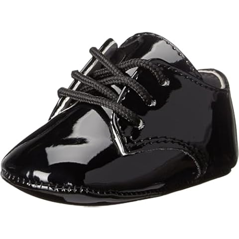 Baby Deer Infant's Tuxedo Dress Shoes, Black, 0 M Infant Cover