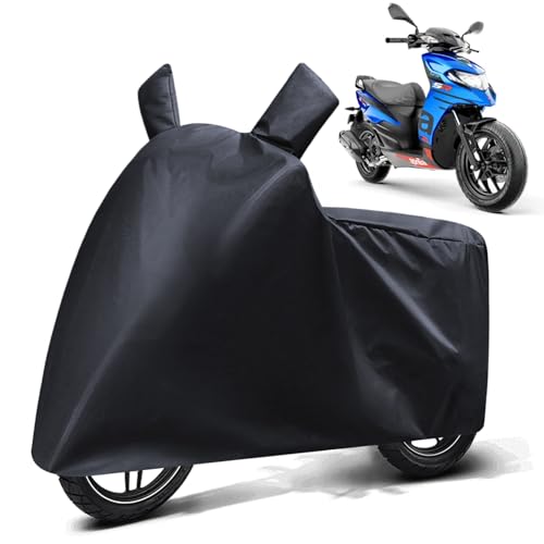 Image of FABTEC Waterproof Scooty Body Cover Compatible with Aprilia SR 125, A2 (Black)