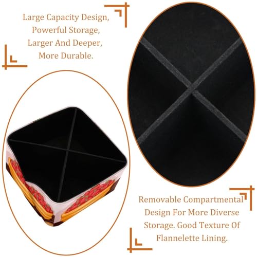 Rangement papeterie cosmétiques porte-stylos tomates rectangulaire - 5