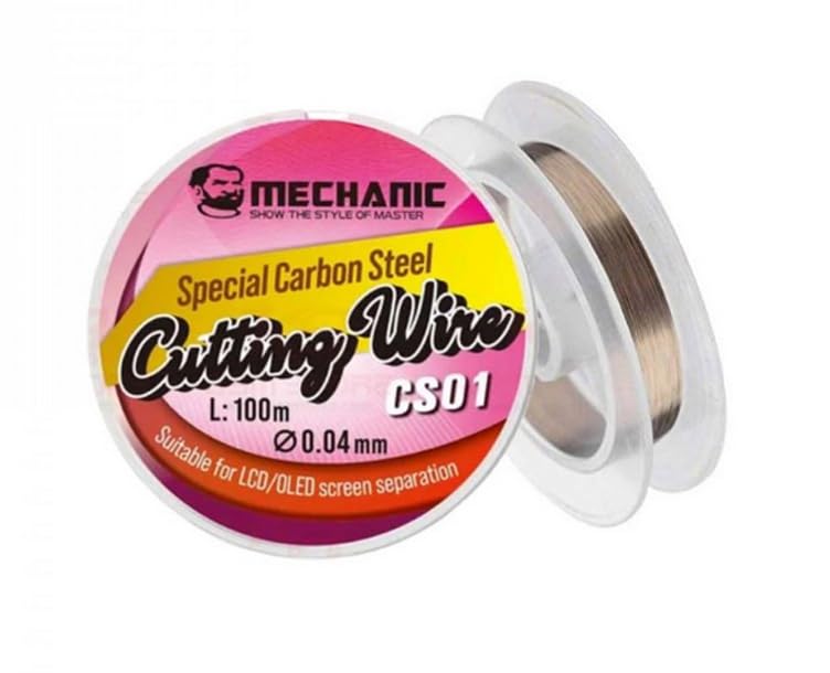 Home Trade CS01 100m/328ft Special Carbon Steel Screen Cutting Wire Line For Phone LCD Cutting Wire, Glass Separater Repair Tool, 0.04mm-image-1