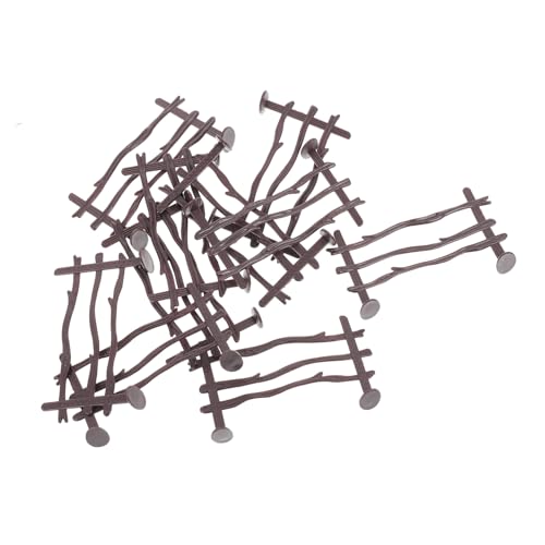 Alasum 20 Piezas Vallas de Plástico para Granja Accesorios DIY para de Cercado para Animales para Decoración de Micro Paisajes y Desarrollo Infantil
