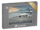 puzzleYOU: Puzzle 48 Teile „Geparkte Flugzeugflotte“ – aus der Puzzle-Kollektion Flughafen, Flugzeuge