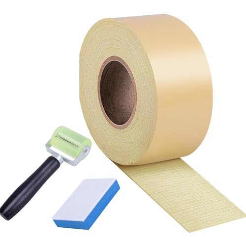 Montesy Pond Liner Seam Tape Double Sided Adhesive Butyl Pond Liner Tape Waterproof Pond Seam Tape for Pond Liner Garden