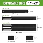 6Pcs Expandable Bamboo Drawer Dividers, Fits 17.6-21.6" Drawers - Image 2