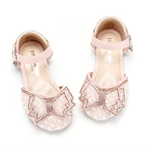 Girls Wedding Sandals Adorable Mary Jane Ballet Flats Sparkle Party Princess Dress Shoes