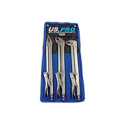 US PRO 1838 Long Reach Locking Pliers Set Cover