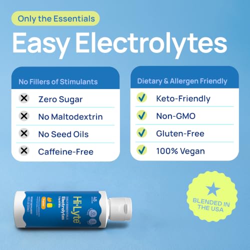 Image of Hi-Lyte Daily Essentials Electrolytes Liquid Mix, Tropical, 48 Servings | Zero Sugar, Non-GMO, Vegan, Gluten-Free, No Maltodextrin, Keto-Friendly, Blended in USA