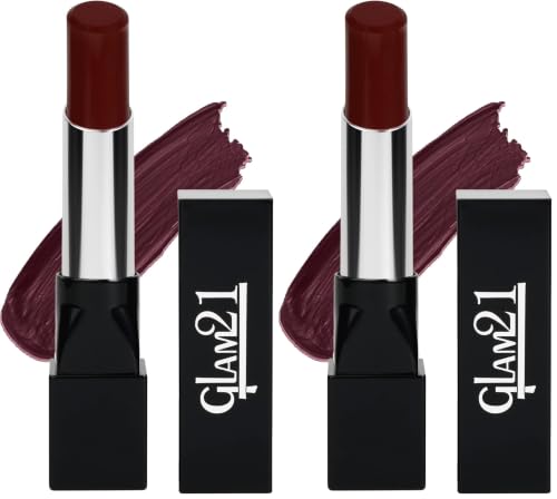 Image of Glam 21 Ultra Velvet Lipstick | Long-lasting stay on lips | Lovely matte finish | 2.5gm | Turkish Coffee-26 (Pack of 2)