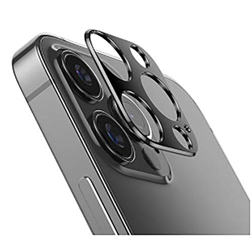 Lanx. (iPhone12 ProMax用, 黒(ブラック)) 液晶保護フィルム 液晶 交換 延液晶パネル カメラアダプター ガラス 画面保護シート 保護シート 強化フィルム かわいい 本体 ソケット 可愛い 外付けレンズ 耐衝撃ケース 耐衝撃 人気ケ