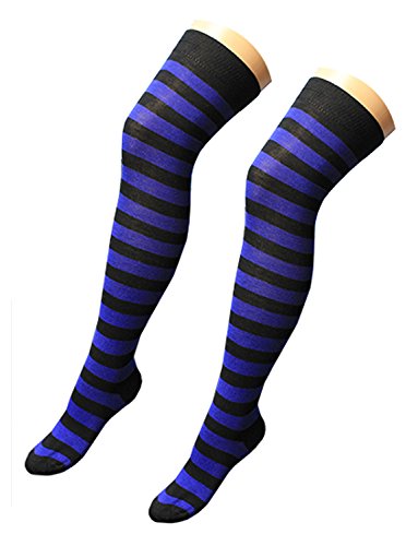 Blue and Black Striped Socks Cover