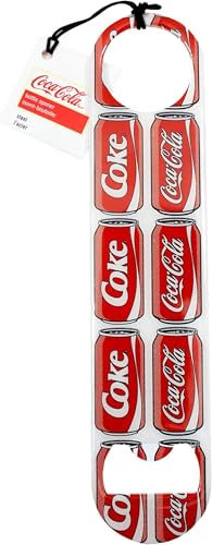 Tablecraft CC410 Coca-Cola Flat Bottle Opener, 7.125" x 1.625", Coke Cans