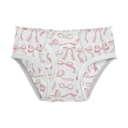 Boys' Exclusive Briefs Toddler Underwear 95% Combed Cotton Boxerbriefs 2T Pink Bow Pattern 6