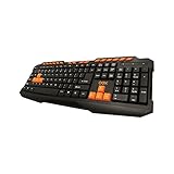 Teclado Gamer Action Oex Tc200 Abnt2 Usb Preto E Laranja