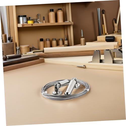 Image of STOBAZA Stainless Curtain Drape Wire Rod for Picture Hanging Crafts Decor and Stylish for Home and Outdoor Use