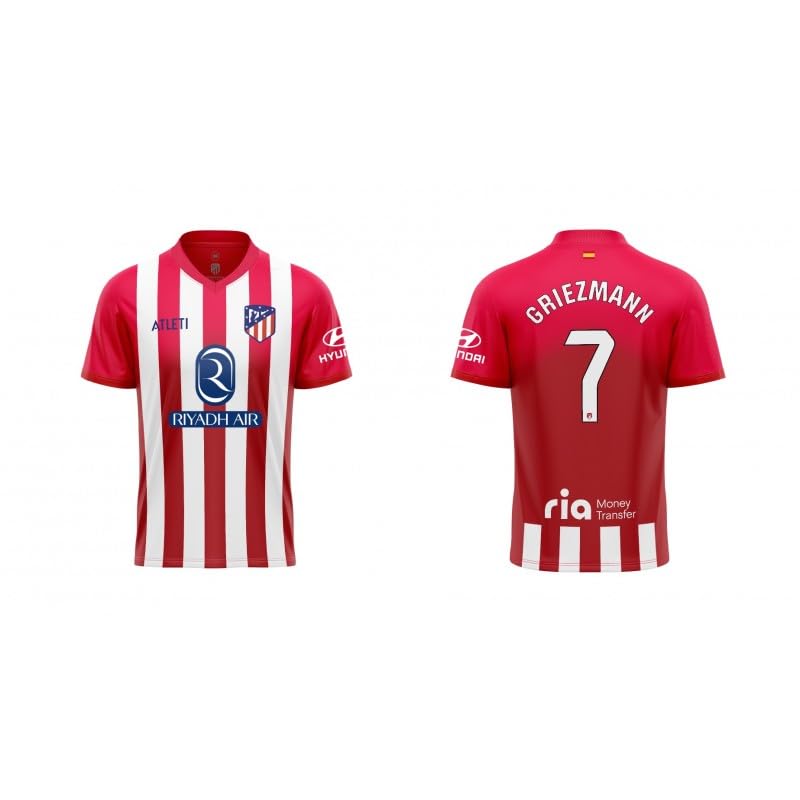 ATM Official Home Jersey 23-24 Junior Griezmann 8 T-Shirt Unisexe pour Adulte
