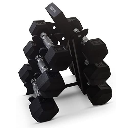 HolaHatha 5-10 lb Hex Dumbbell Set