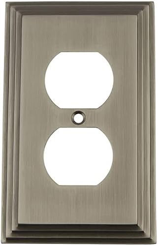 Miniatura 7 de Nostalgic Warehouse 719882 Deco - Placa de interruptor con doble basculante, cromo brillante