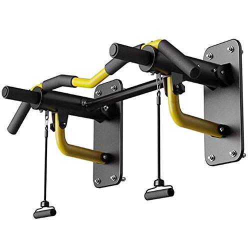 N\A ZT Barra del Levantamiento montado en la Pared del Entrenamiento Chin Barra del Ejercicio Superior del Cuerpo de Barra con 6 Posiciones de Agarre y Poder Cuerdas, 200 kg, for Uso Gimnasio en casa