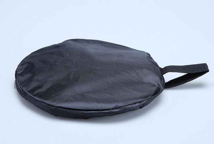 REFLEX CAMERA Diffusore Softbox rotondo, 30 cm, per illuminazione flash, panno nero e bianco, pieghevole, leggero, portatile, con custodia, elimina luci e ombre dure (30 cm)
