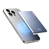 TONOKI Ultra-Slim Magnetic Power Bank, Aluminum Wireless Portable Charger, Fast Charging USB-C Battery Pack for iPhone 15/14/13/12 & MagSafe, Android Wireless Charging Devices (Blue, 5000)