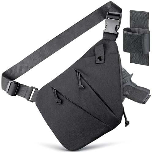 WYNEX Tactical Crossbody Sling Bag,Concealed Carry Bag for Men Women,Anti Theft Crossbody Bags, CCW Bags EDC Carry