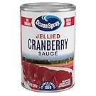 Ocean Spray Jellied Cranberry Sauce, Canned Side Dish, 14 Oz Can (Pack of 1)