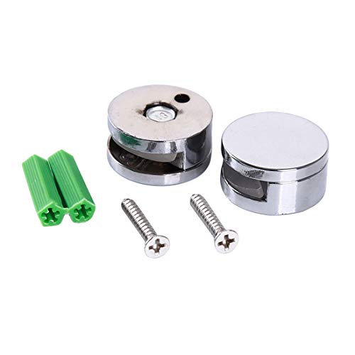 Preisvergleich Produktbild LGJJJ Glasspiegel Feste Halterung Ellipsentrainer Werbeschild Glasspiegel Fester Clip Badezimmerspiegel Feste Montage Festes Zubehör, Runder Clip 4-7MM