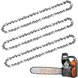 Joycabin 3 Stück Sägeketten 20 Zoll mit 76 Antriebsglieder 3/8 Kettensäge Ersatzkette für Mini Akku Kettensägen Kette, Elektro Kettensägen Zubehör Ketten Ersatz für Gartenbaum, Holzzweigen, Zimmerei