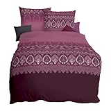 Kaeppel Mako-Satin Bettwäsche Opulence Burgund