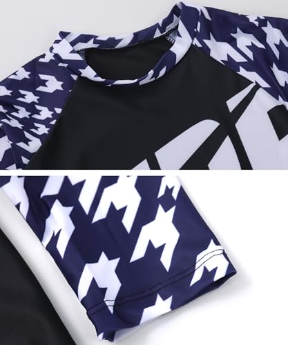 Image of Girls 3 Piece Swimsuit Long Sleeve Rash Guard Swim Shirt with Trunks & Pants UPF 50+ Swimwear