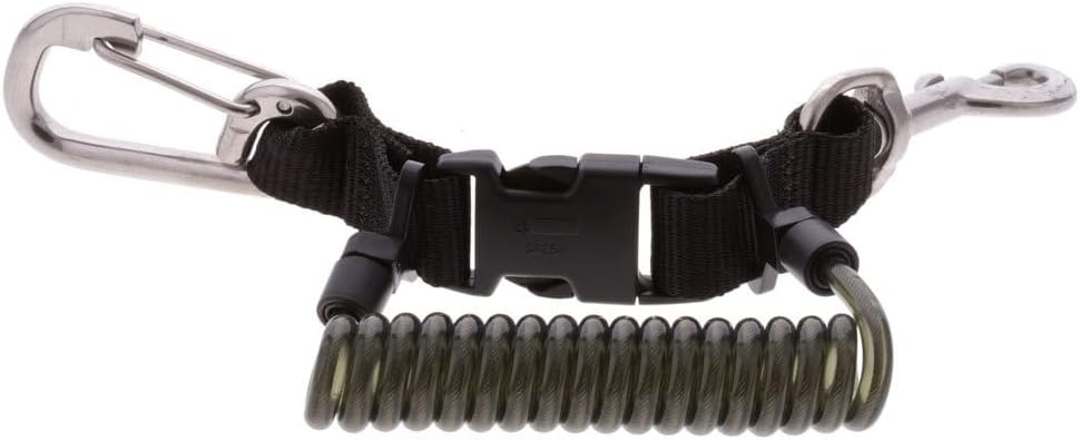 Aqua Wire Reinforced Stretch Coil Shock Lines - SS Clip