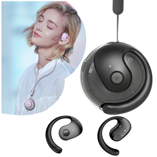 ANEFOSE Earphone Wireless Bluetooth, OWS Hanging Bluetooth 5.4 Earphones, Open Ear Headset Ball - Portable and Comfortable, HiFi Stereo Sound
