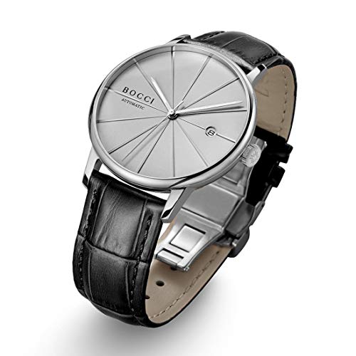 Image of Automatic Watch for Men, Japanese Automatic Mechanical Movement, Sapphire Crystal, Date Display, 50M Water Resistant, 40mm Minimalist Dress Watch