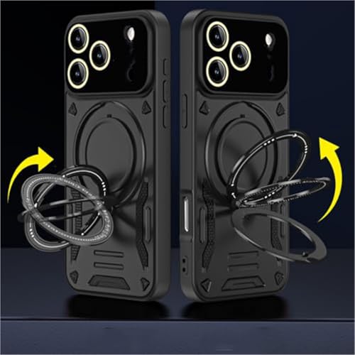 Coque iPhone 17 Pro antichoc avec bague de support et protection caméra