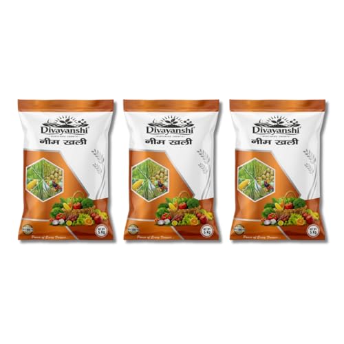 Image of Divayanshi Neem Khali Fertilizer | Organic Neem Cake Powder for Plants | Natural Pest Control, Soil Conditioner & Growth Booster | For Garden, Pots & All Plants-15kg