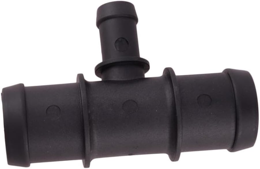 2pcs Black Plastic Universal Car 1-1/4 Inch 5/4 5/8 Inch 32mm 16mm Tee Heater Hose Fitting Connector Coolant Water Flange Compatible With