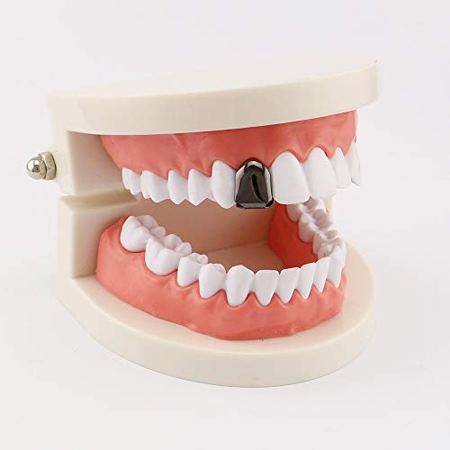 2 Pcs Grillz de Dientes Hip Hop en Dorado 18K miniatura 2
