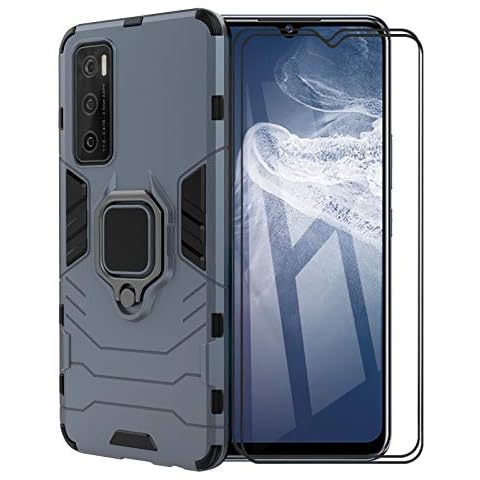 Funda FINEONE para Vivo V20 SE/Y70 con Anillo Metálico y Soporte Cover