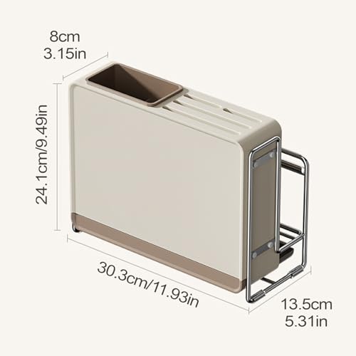 Soporte para tabla de cortar y bloque de chopping ventilado para encimeras de casa 6