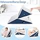 Verstellbares Keilkissen, Hochdichteschaum Lesekissen für Bett und Sofa, Ergonomisches Kopfkissen für Reflux Schlafapnoe, Beinkissen-Perfekt Rückenkissen beim Spielen, Lesen oder Fernsehen, Blau